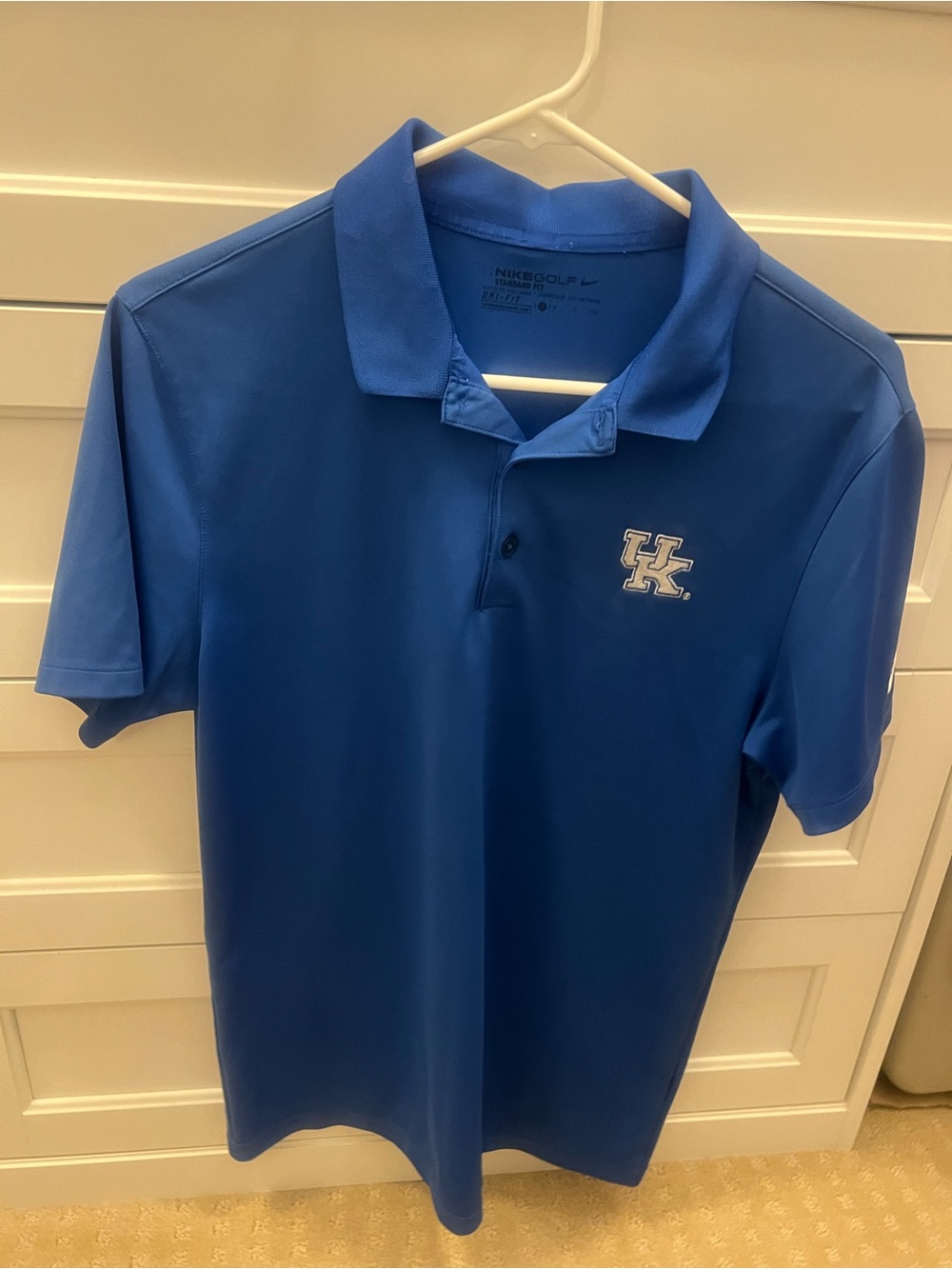 Men’s Nike Blue University of Kentucky Wildcats Polo Shirt-Size S